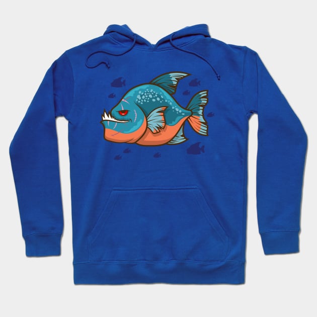 Mean Fish Hoodie by JenniferSmith